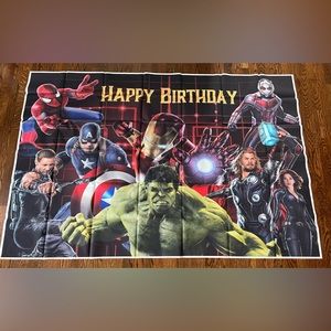 Superhero Theme Photography Backdrop A-vengers Photo Backdrops